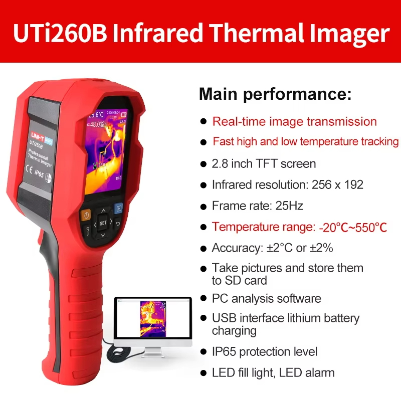 UNI-T Infrarood Thermische Cam - Thermal Imaging Camera 256X192 recensie en prijs